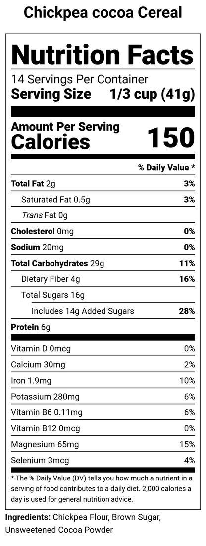 Hot Cocoa Cereal – High-Fiber, Naturally Gluten-Free Breakfast