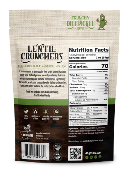 Dill Pickle Lentil Crunchers
