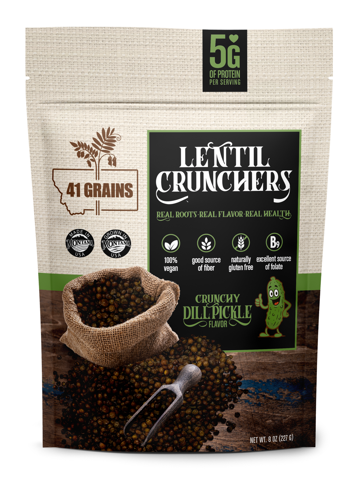 Dill Pickle Lentil Crunchers