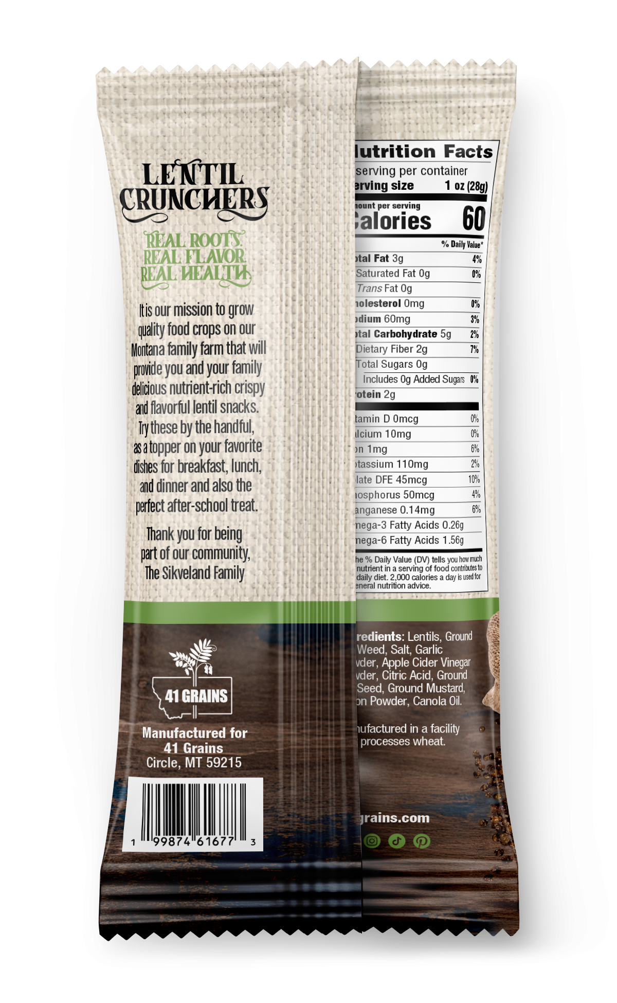 Dill Pickle Lentil Crunchers
