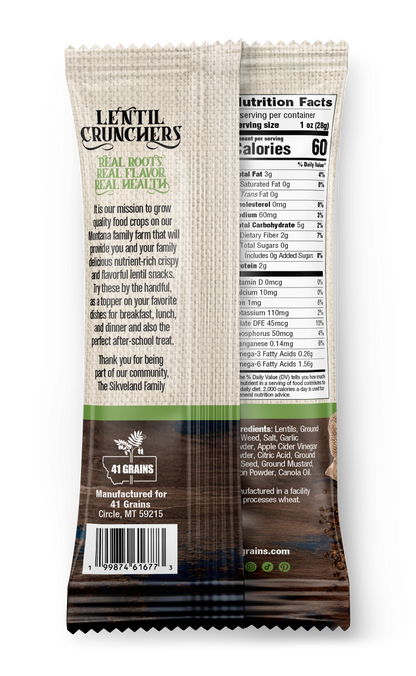Dill Pickle Lentil Crunchers