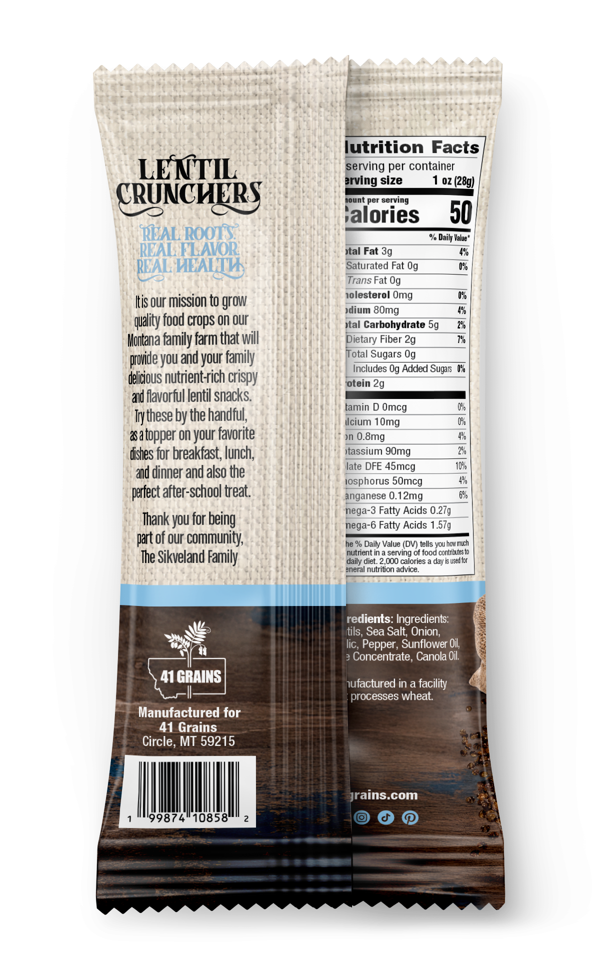 Signature Salty Lentil Crunchers