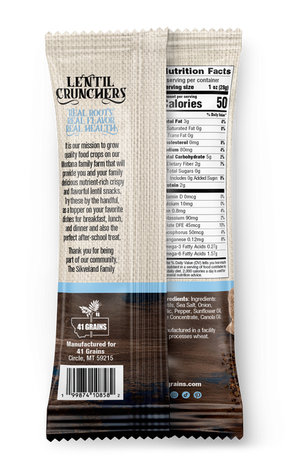 Signature Salty Lentil Crunchers